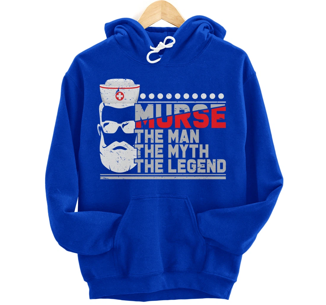 Funny Nursing Lover Murse Graphic for Boys and Men Nurse Pullover Hoodie
