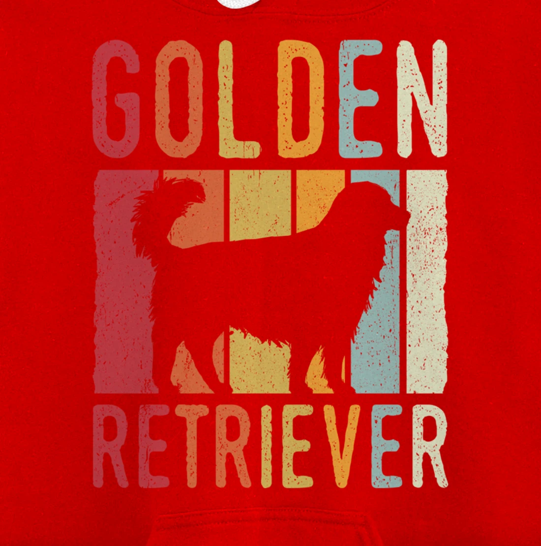 Golden Retriever Vintage Retro Pullover Hoodie