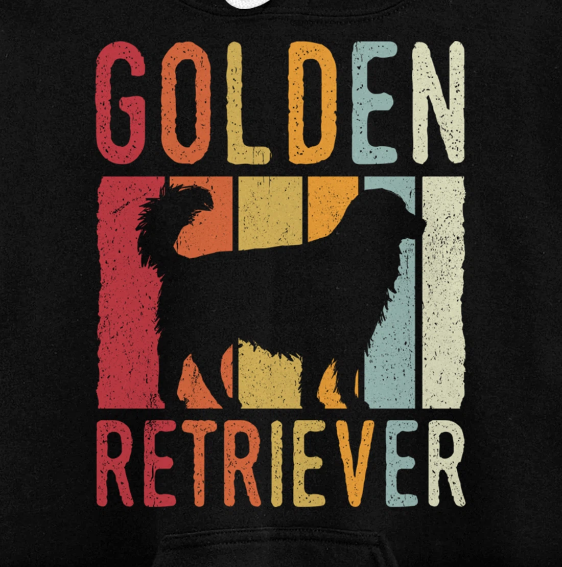 Golden Retriever Vintage Retro Pullover Hoodie