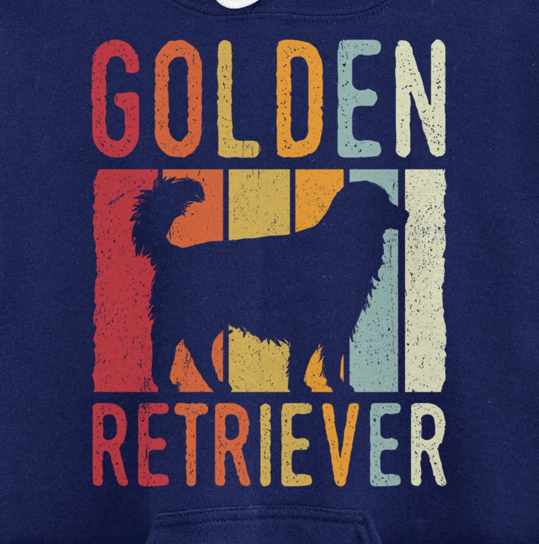 Golden Retriever Vintage Retro Pullover Hoodie