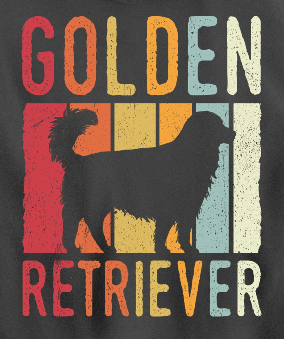 Golden Retriever Vintage Retro Pullover Hoodie