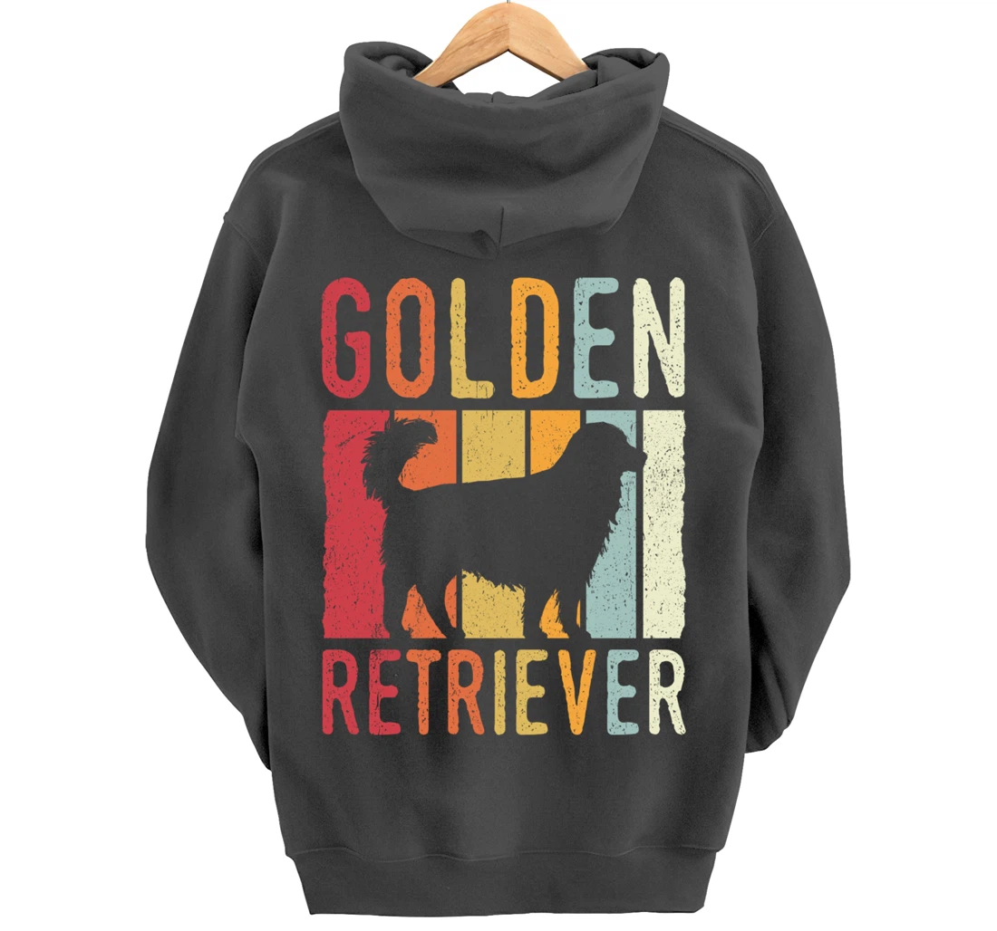 Golden Retriever Vintage Retro Pullover Hoodie