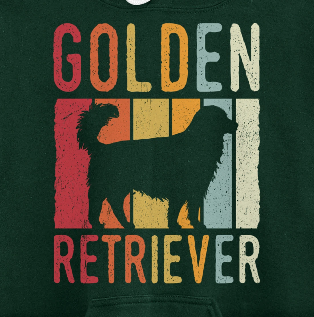 Golden Retriever Vintage Retro Pullover Hoodie