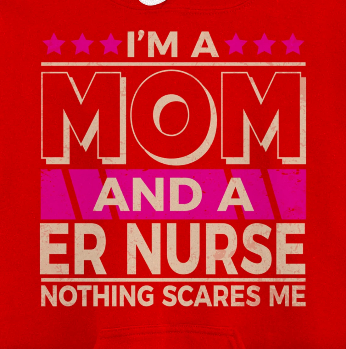 Funny Nursing Lover Mom Graphic Women and Moms ER Nurse Pullover Hoodie