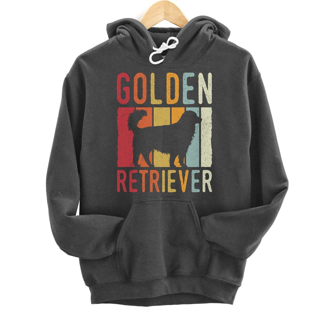 Golden Retriever Vintage Retro Pullover Hoodie