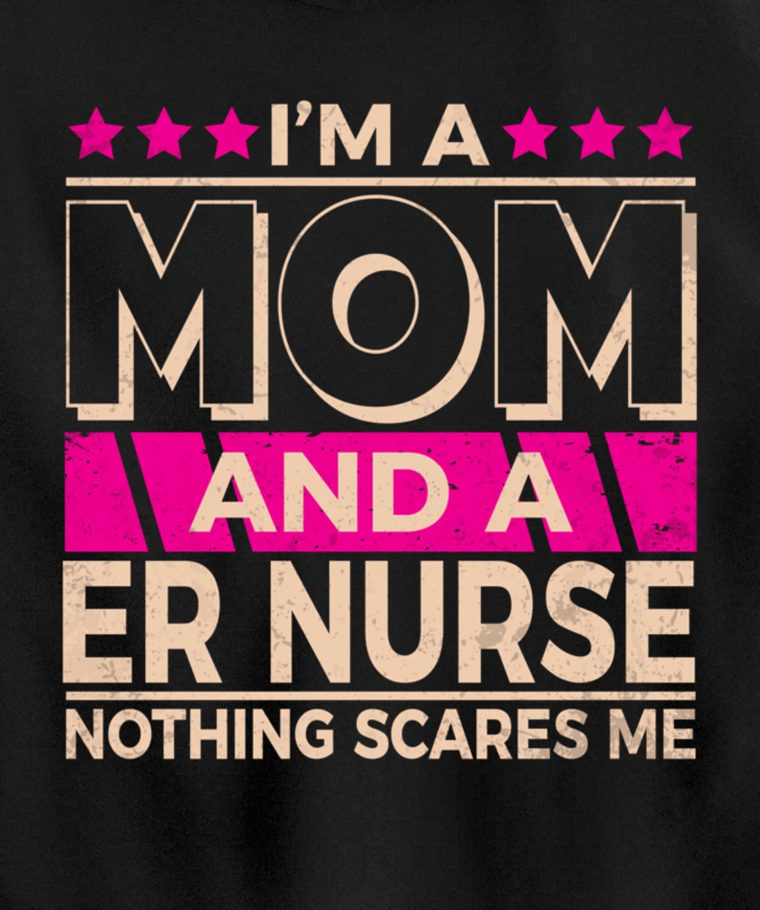 Funny Nursing Lover Mom Graphic Women and Moms ER Nurse Pullover Hoodie