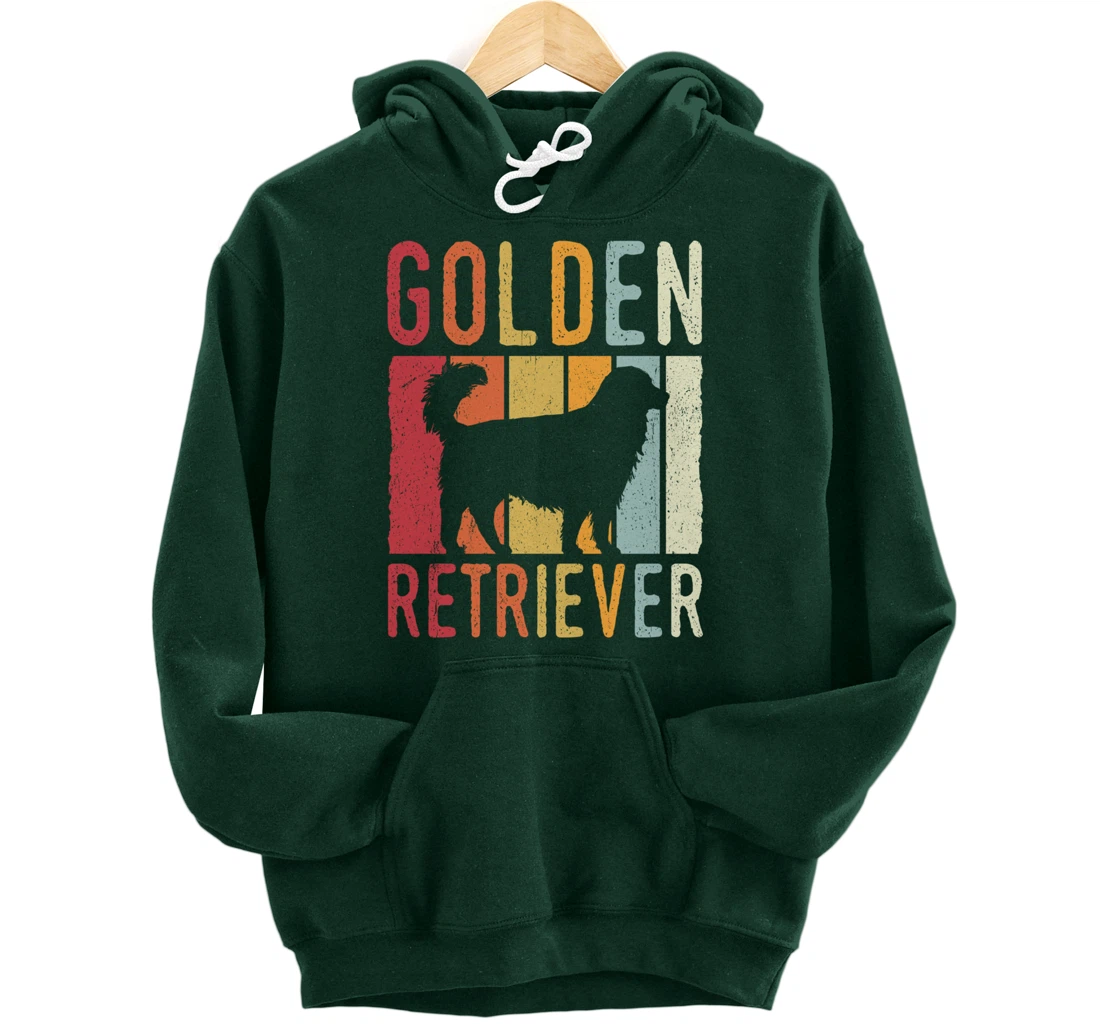 Golden Retriever Vintage Retro Pullover Hoodie