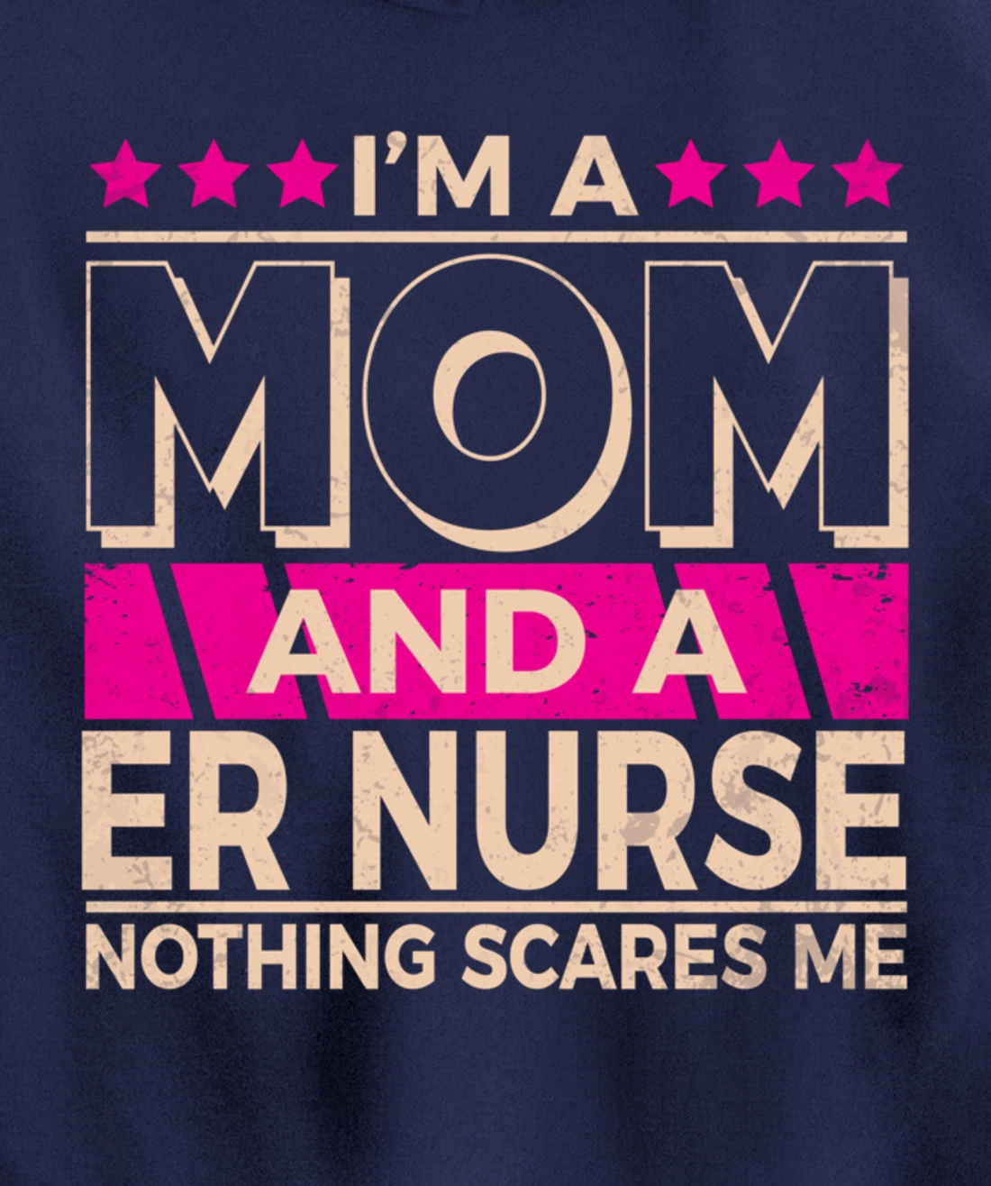 Funny Nursing Lover Mom Graphic Women and Moms ER Nurse Pullover Hoodie