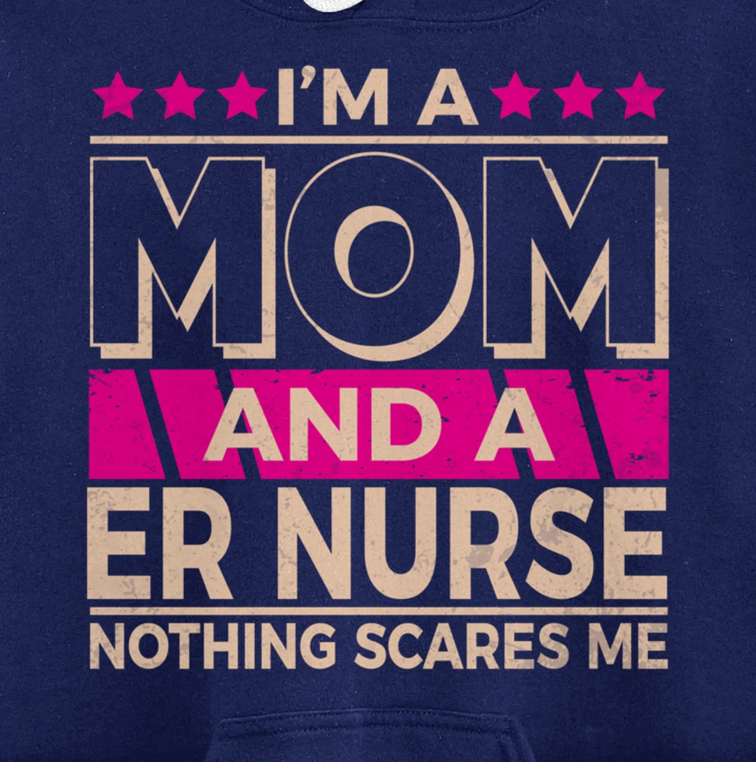 Funny Nursing Lover Mom Graphic Women and Moms ER Nurse Pullover Hoodie