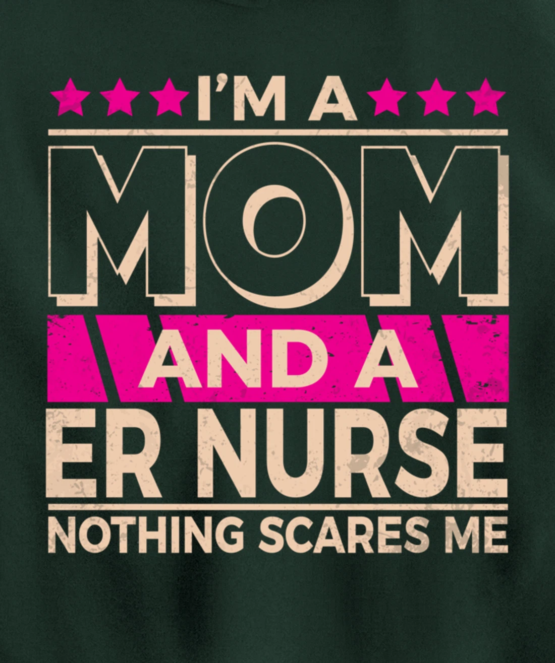 Funny Nursing Lover Mom Graphic Women and Moms ER Nurse Pullover Hoodie