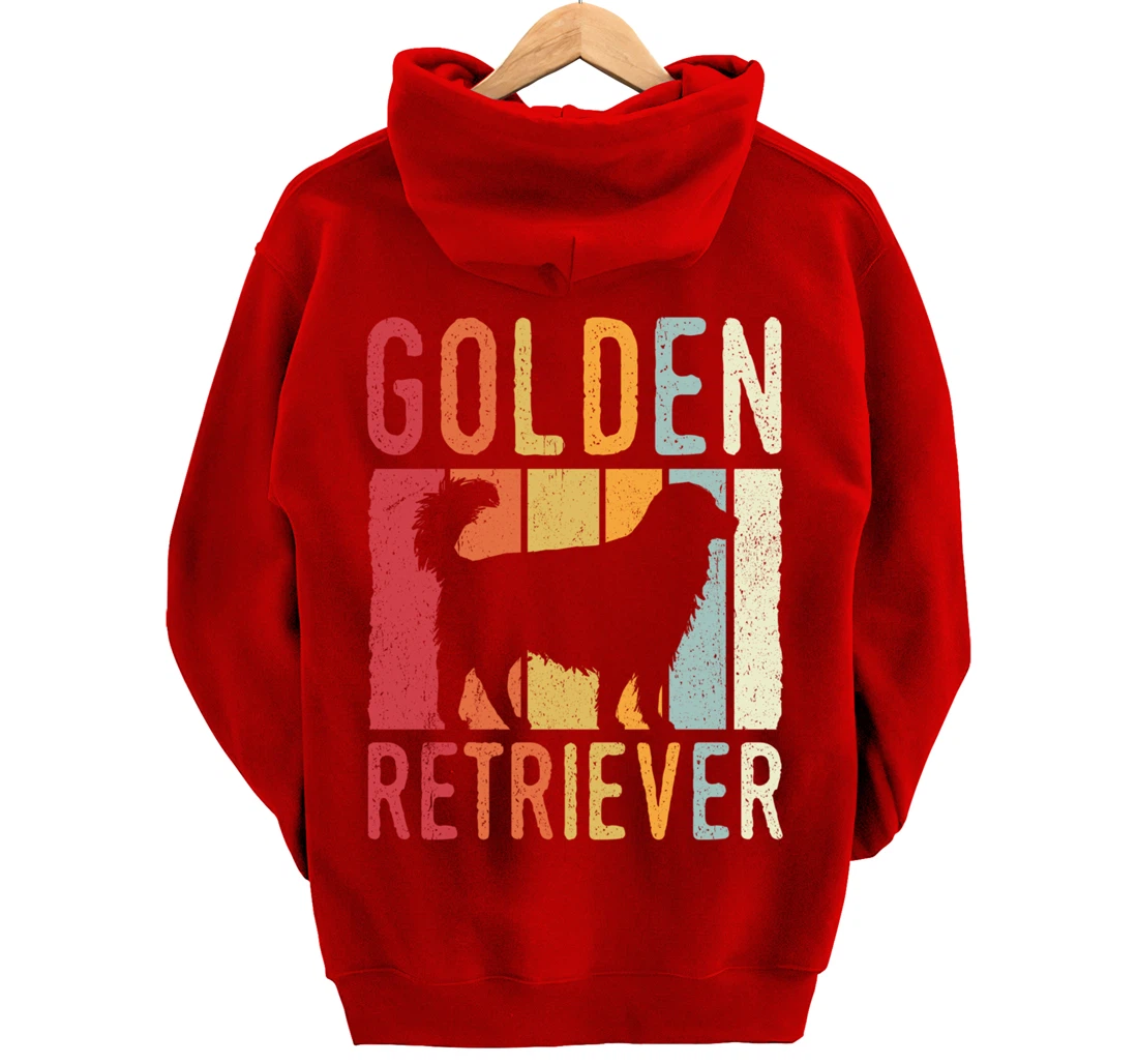 Golden Retriever Vintage Retro Pullover Hoodie