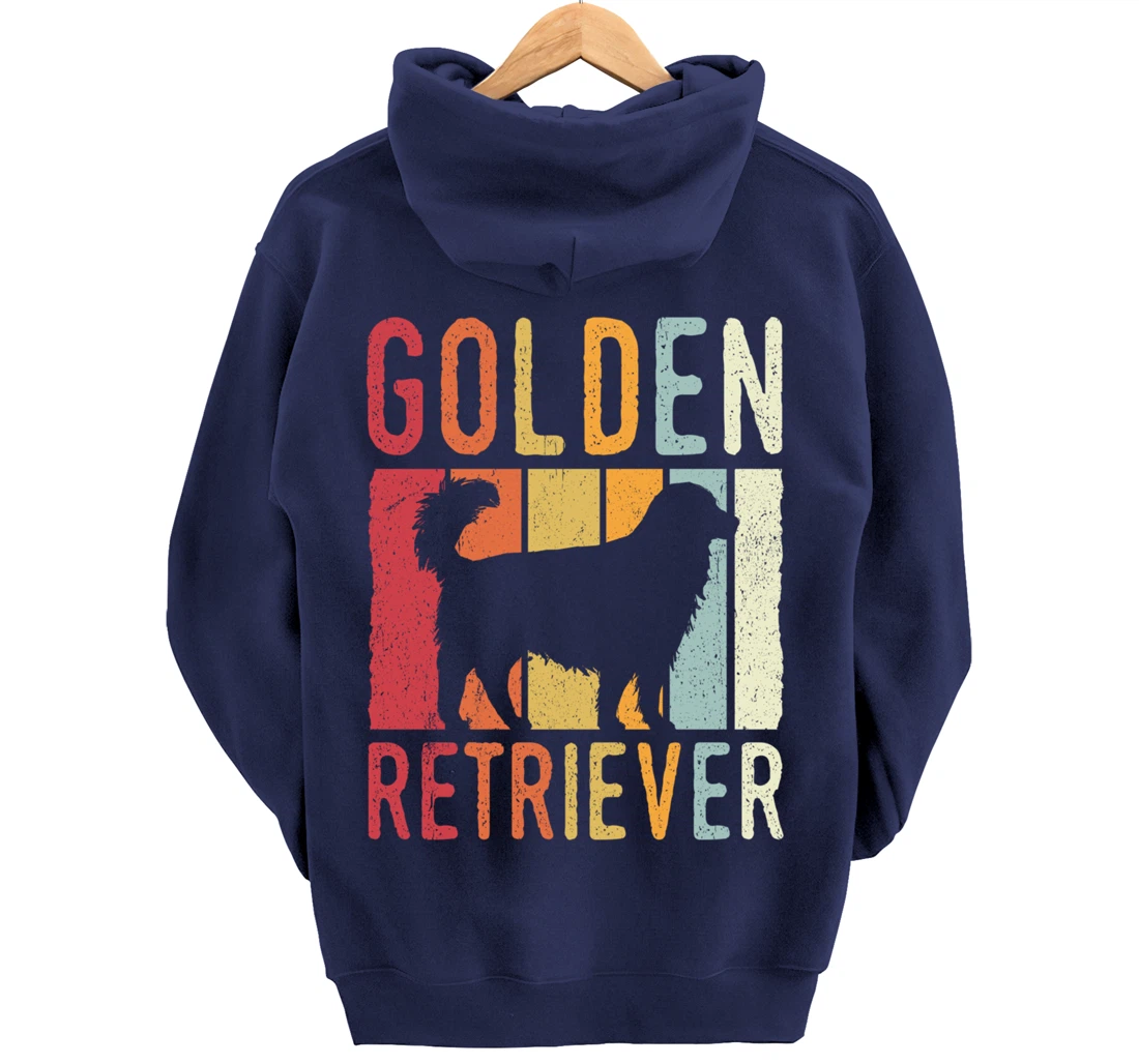 Golden Retriever Vintage Retro Pullover Hoodie