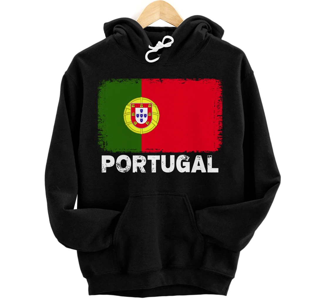 Portuguese people Vintage Portugal Flag Pullover Hoodie