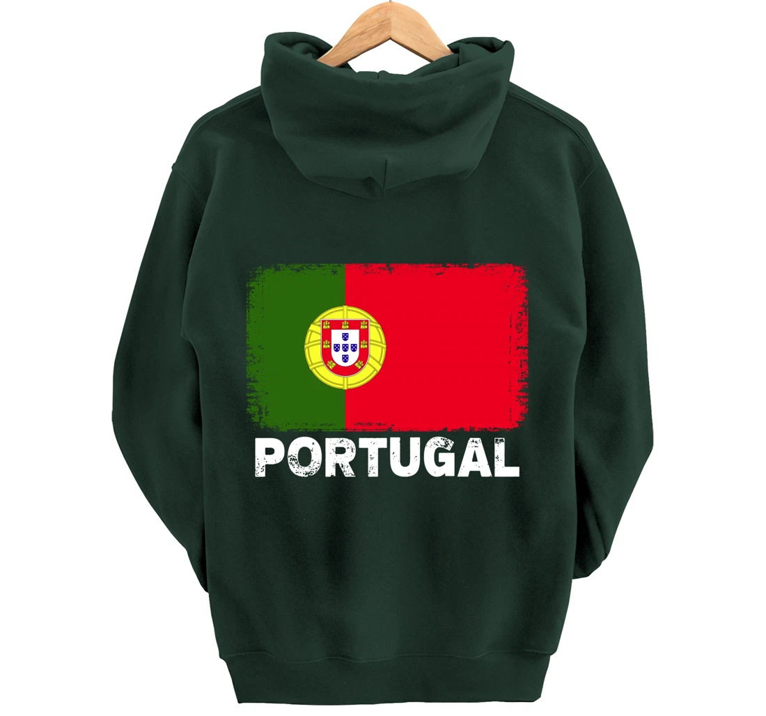 Portuguese people Vintage Portugal Flag Pullover Hoodie