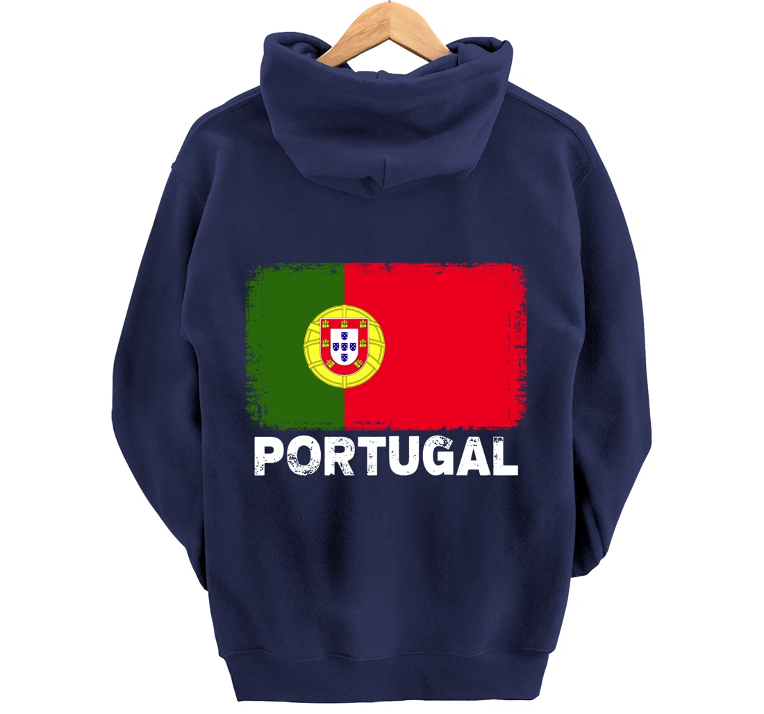 Portuguese people Vintage Portugal Flag Pullover Hoodie