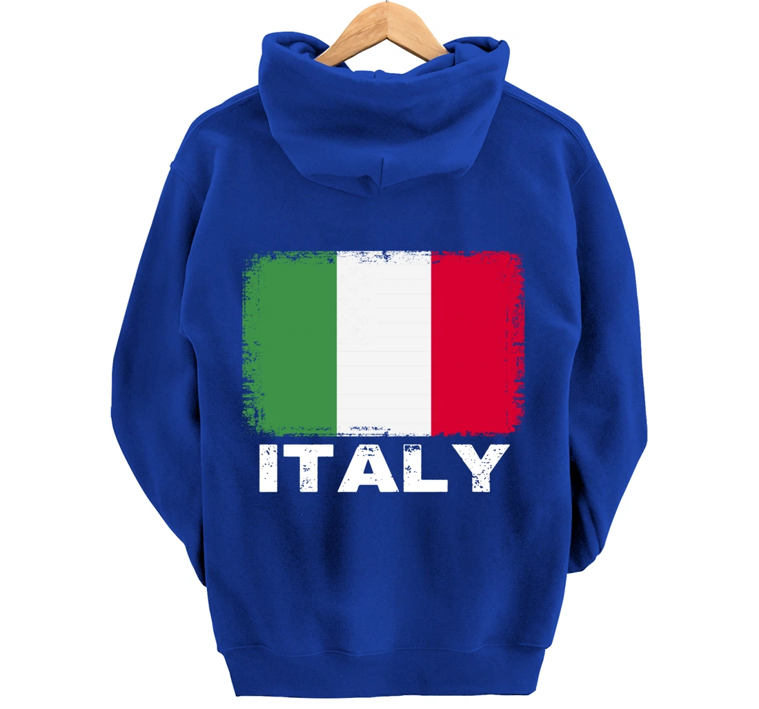 Italian people Vintage Italy Flag Pullover Hoodie