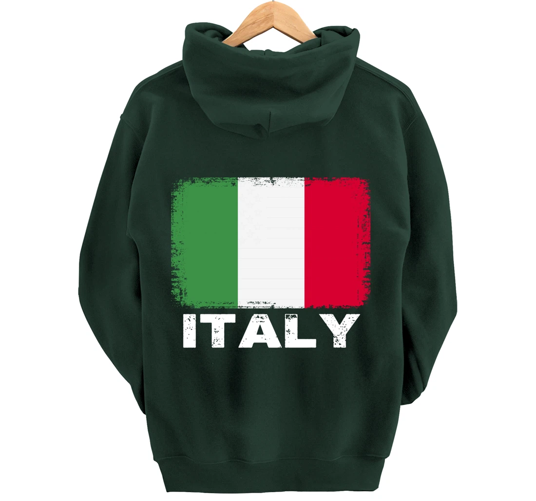 Italian people Vintage Italy Flag Pullover Hoodie
