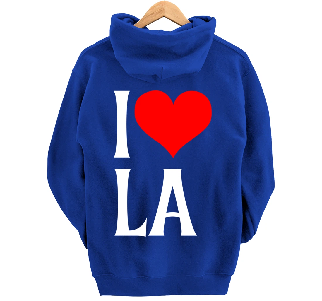 I Love LA I Heart Los Angeles LA Family Travel Souvenir Pullover Hoodie