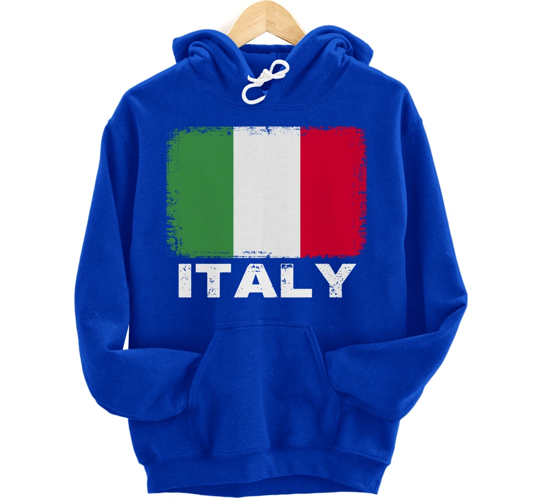 Italian people Vintage Italy Flag Pullover Hoodie