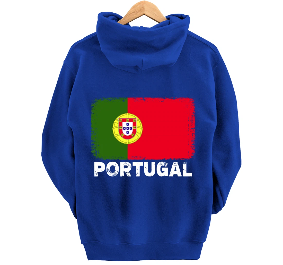 Portuguese people Vintage Portugal Flag Pullover Hoodie