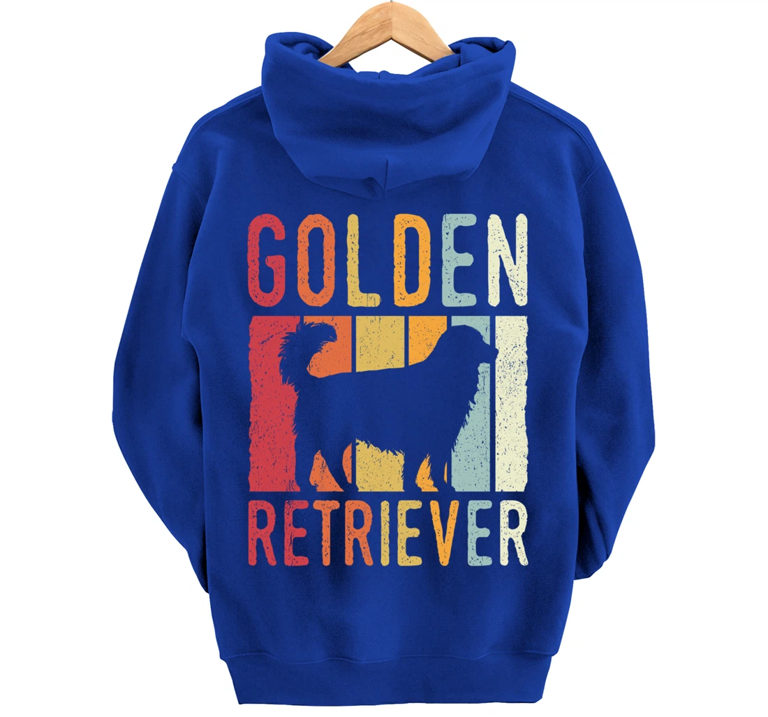 Golden Retriever Vintage Retro Pullover Hoodie