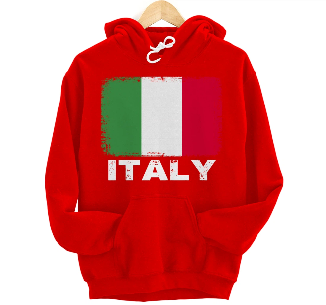 Italian people Vintage Italy Flag Pullover Hoodie