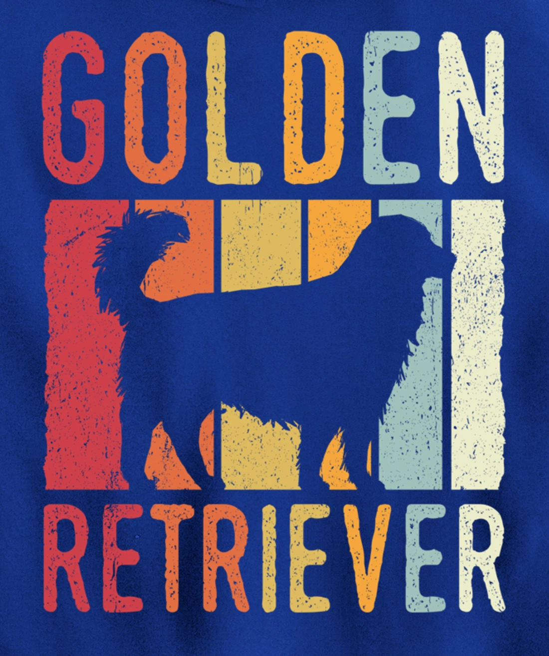 Golden Retriever Vintage Retro Pullover Hoodie
