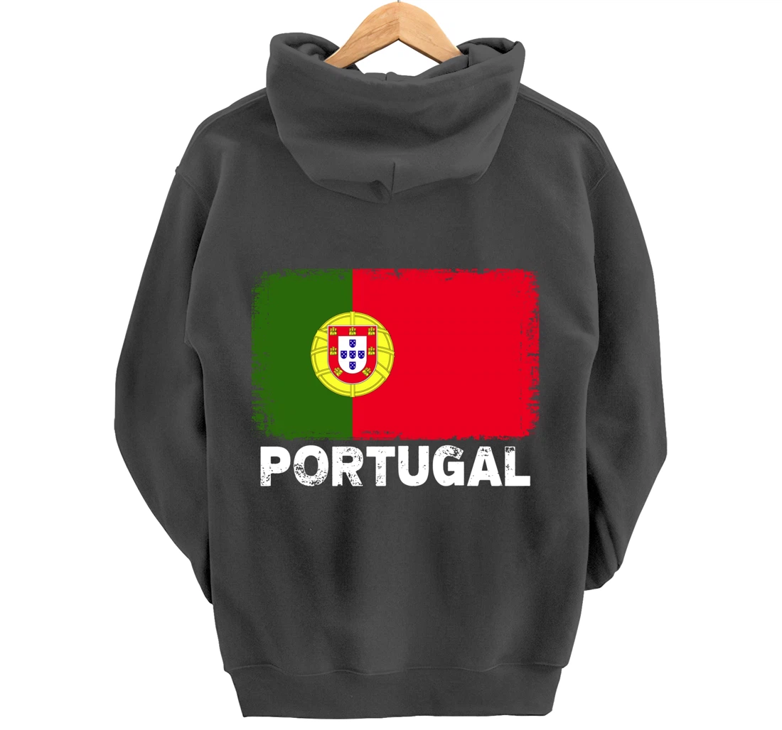 Portuguese people Vintage Portugal Flag Pullover Hoodie