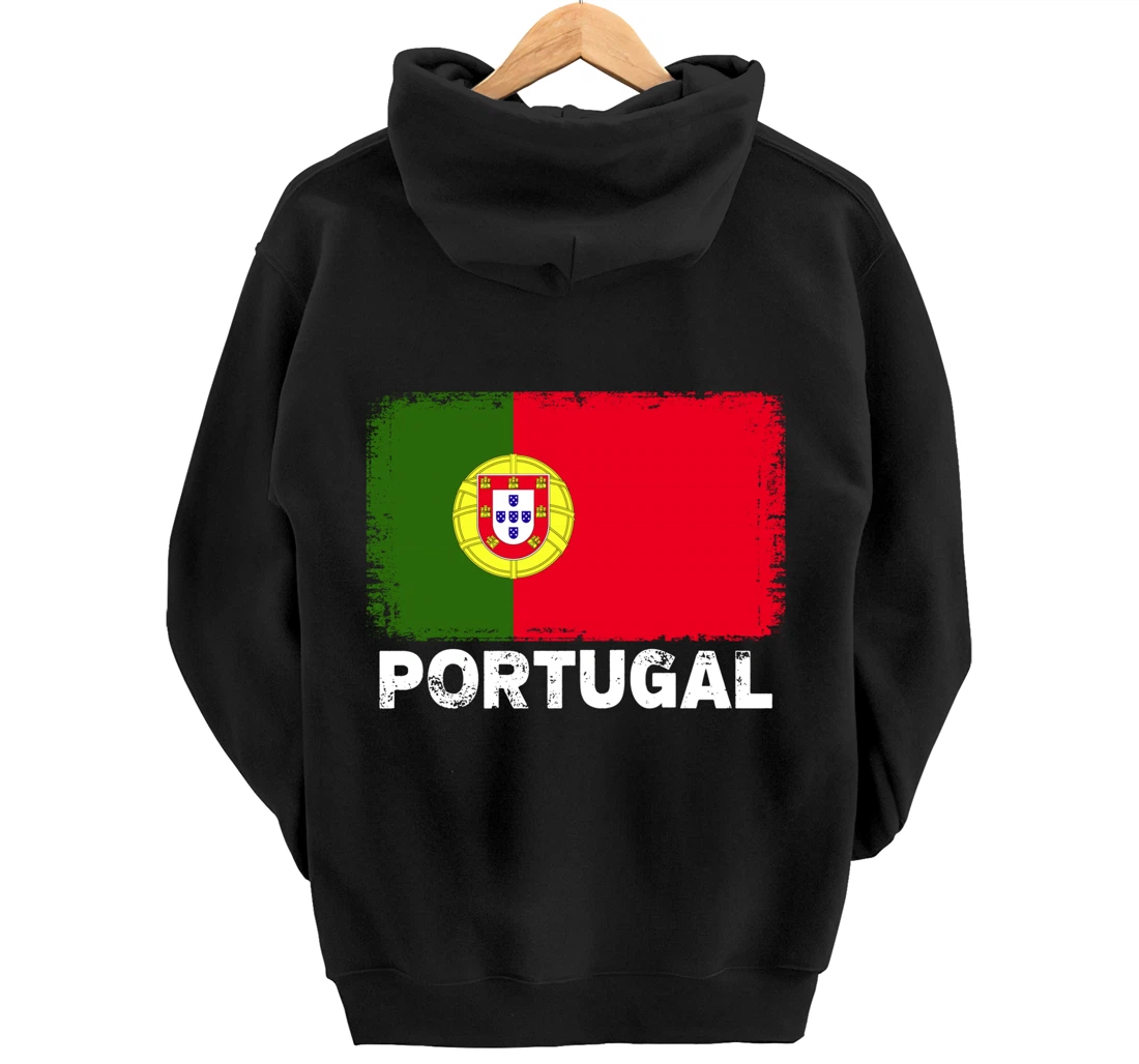 Portuguese people Vintage Portugal Flag Pullover Hoodie