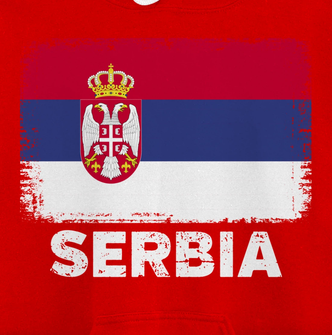 Serbian people Vintage Serbia Flag Pullover Hoodie