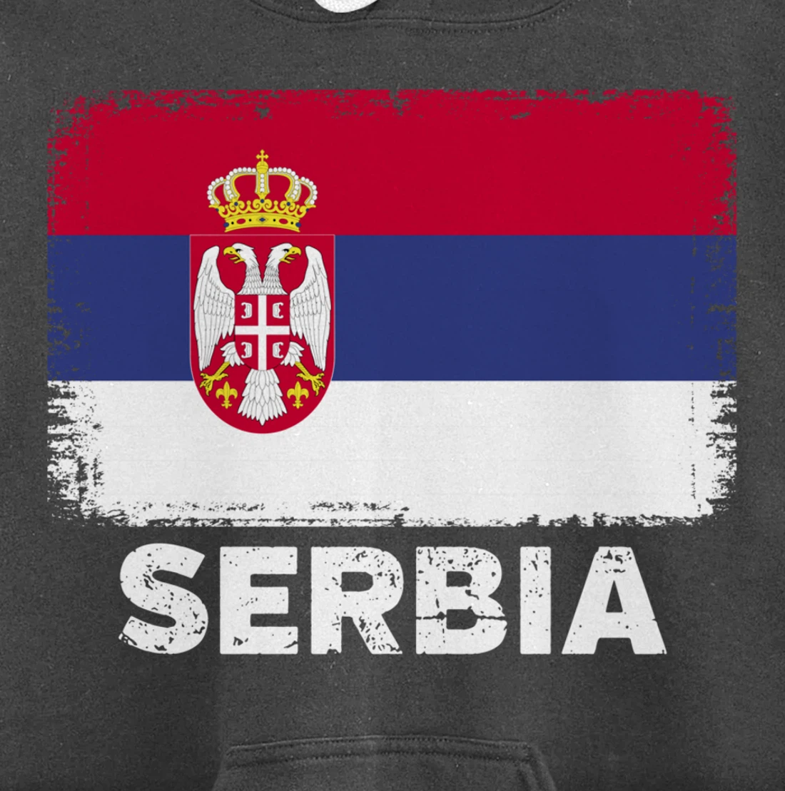 Serbian people Vintage Serbia Flag Pullover Hoodie