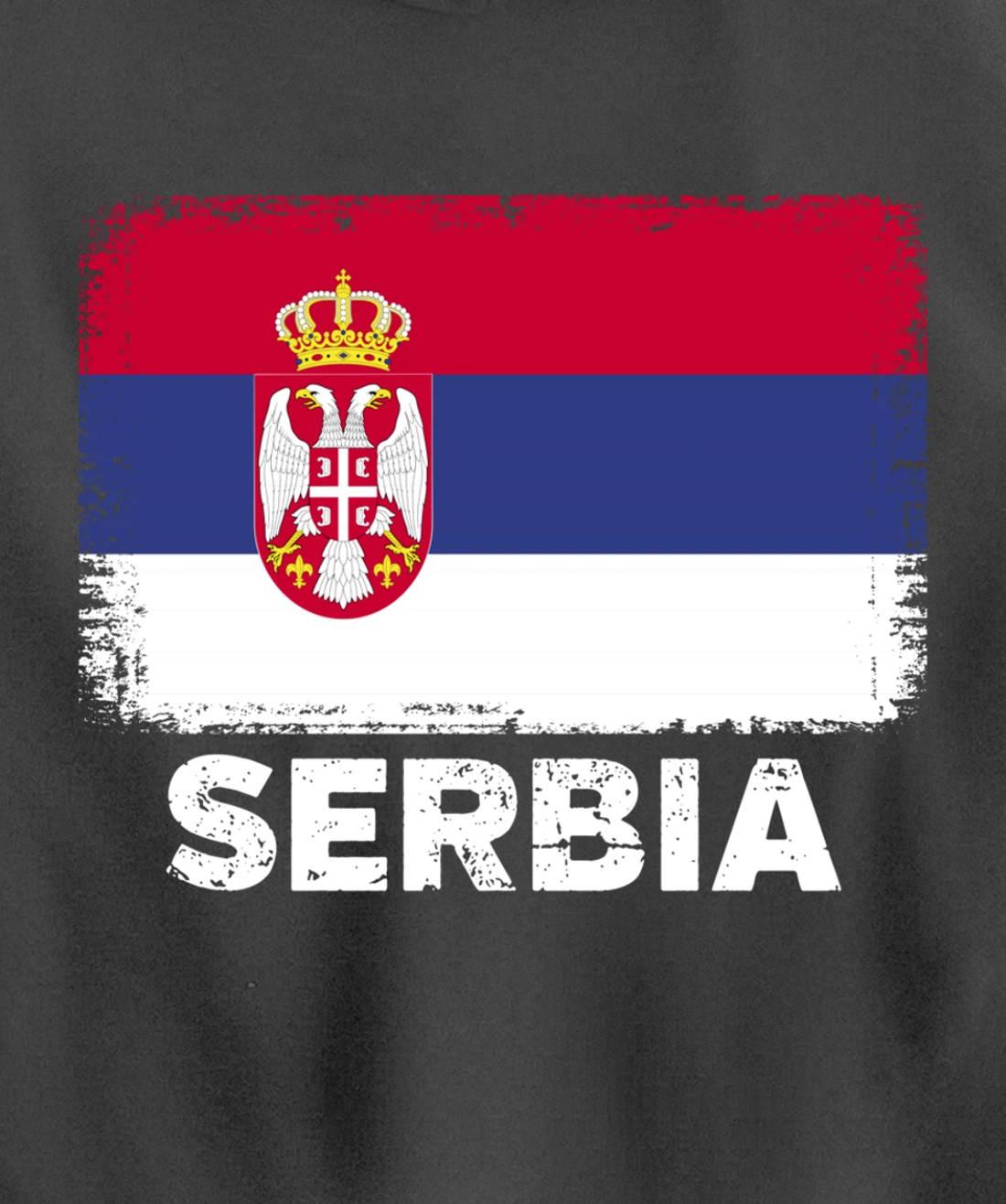 Serbian people Vintage Serbia Flag Pullover Hoodie