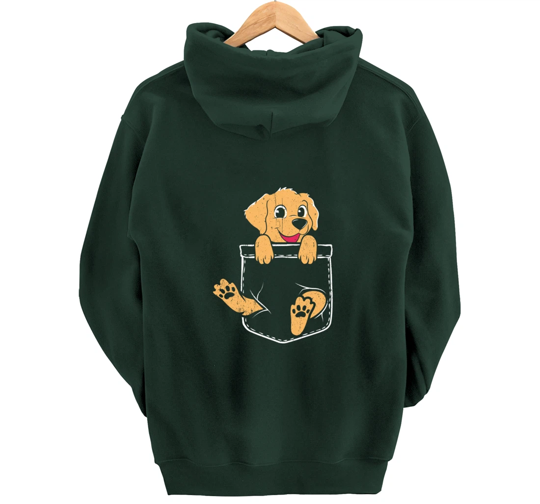 Golden Retriever Bag Dog Owner Gift Pullover Hoodie