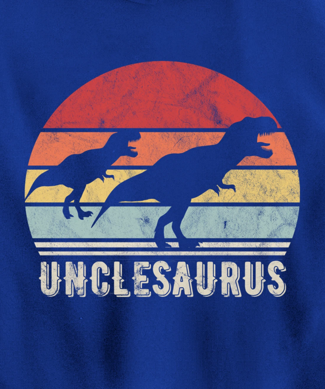 Retro Unclesaurus Uncle Dinosaur Gift Pullover Hoodie
