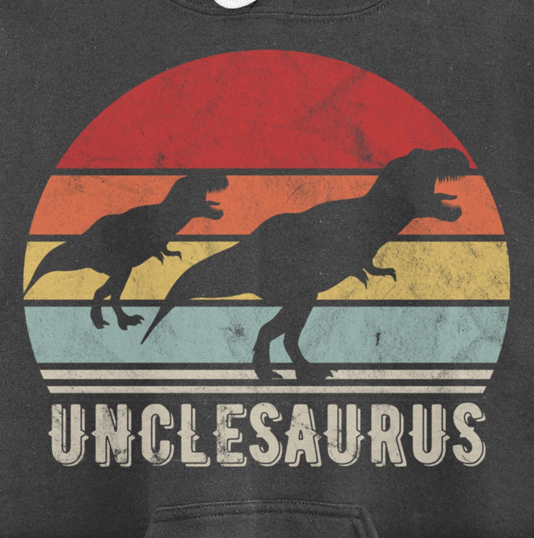 Retro Unclesaurus Uncle Dinosaur Gift Pullover Hoodie