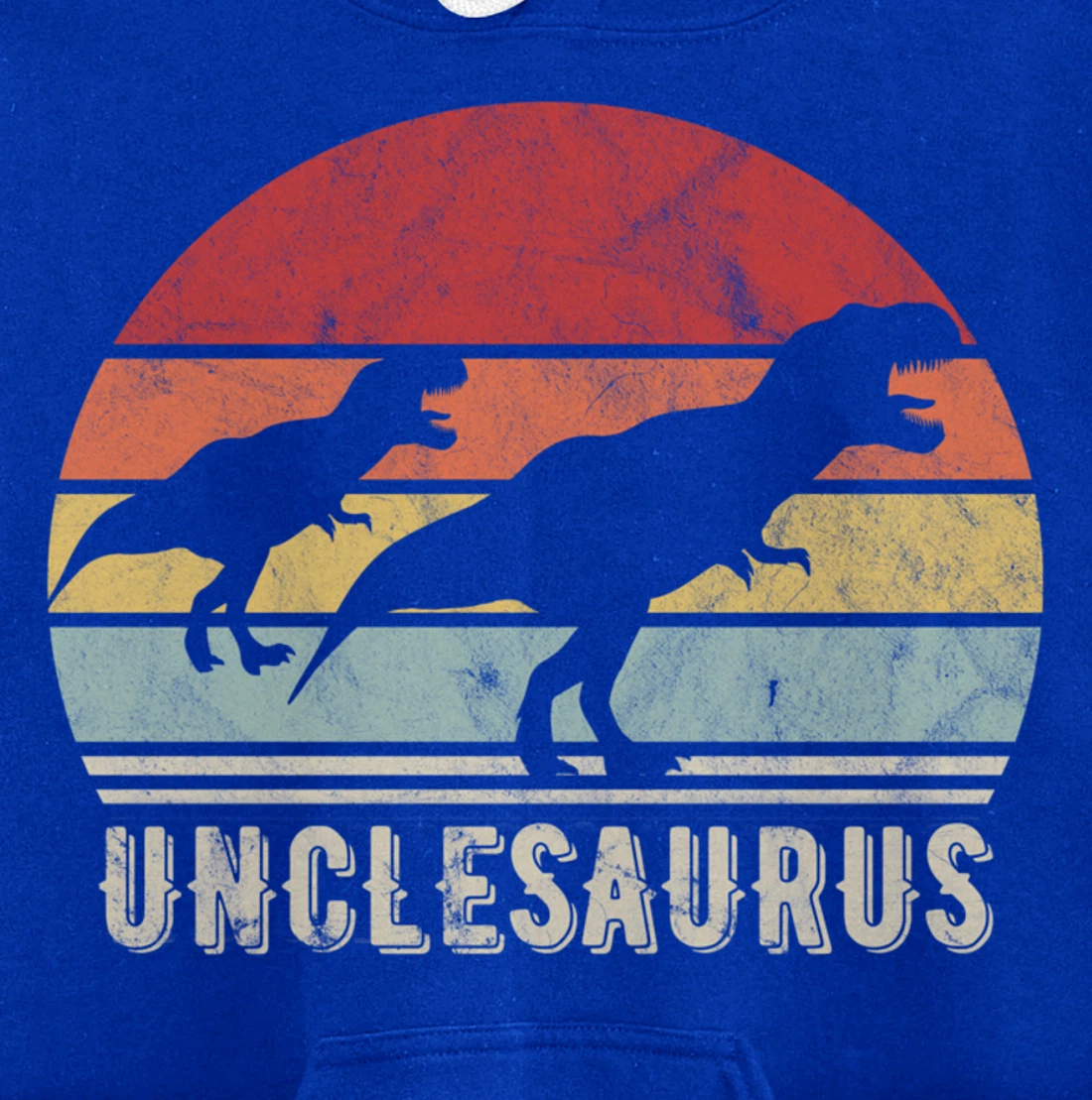 Retro Unclesaurus Uncle Dinosaur Gift Pullover Hoodie