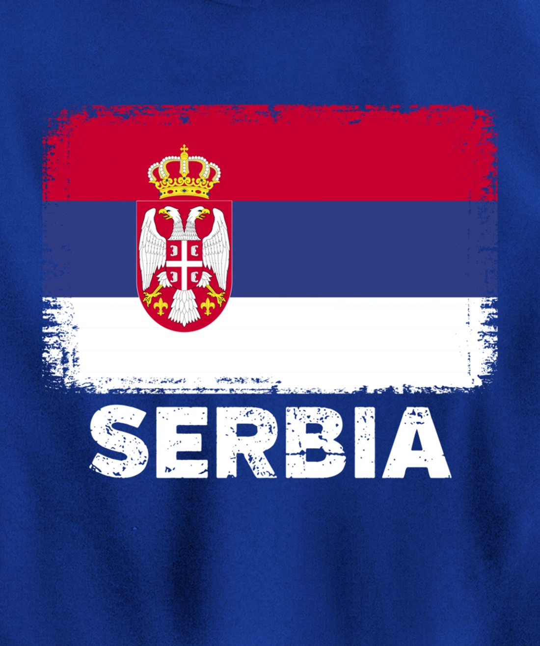 Serbian people Vintage Serbia Flag Pullover Hoodie