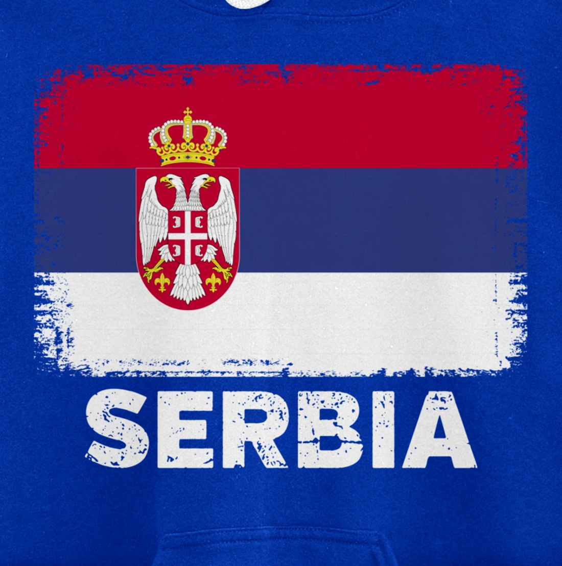 Serbian people Vintage Serbia Flag Pullover Hoodie