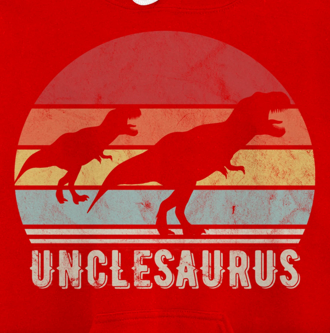 Retro Unclesaurus Uncle Dinosaur Gift Pullover Hoodie