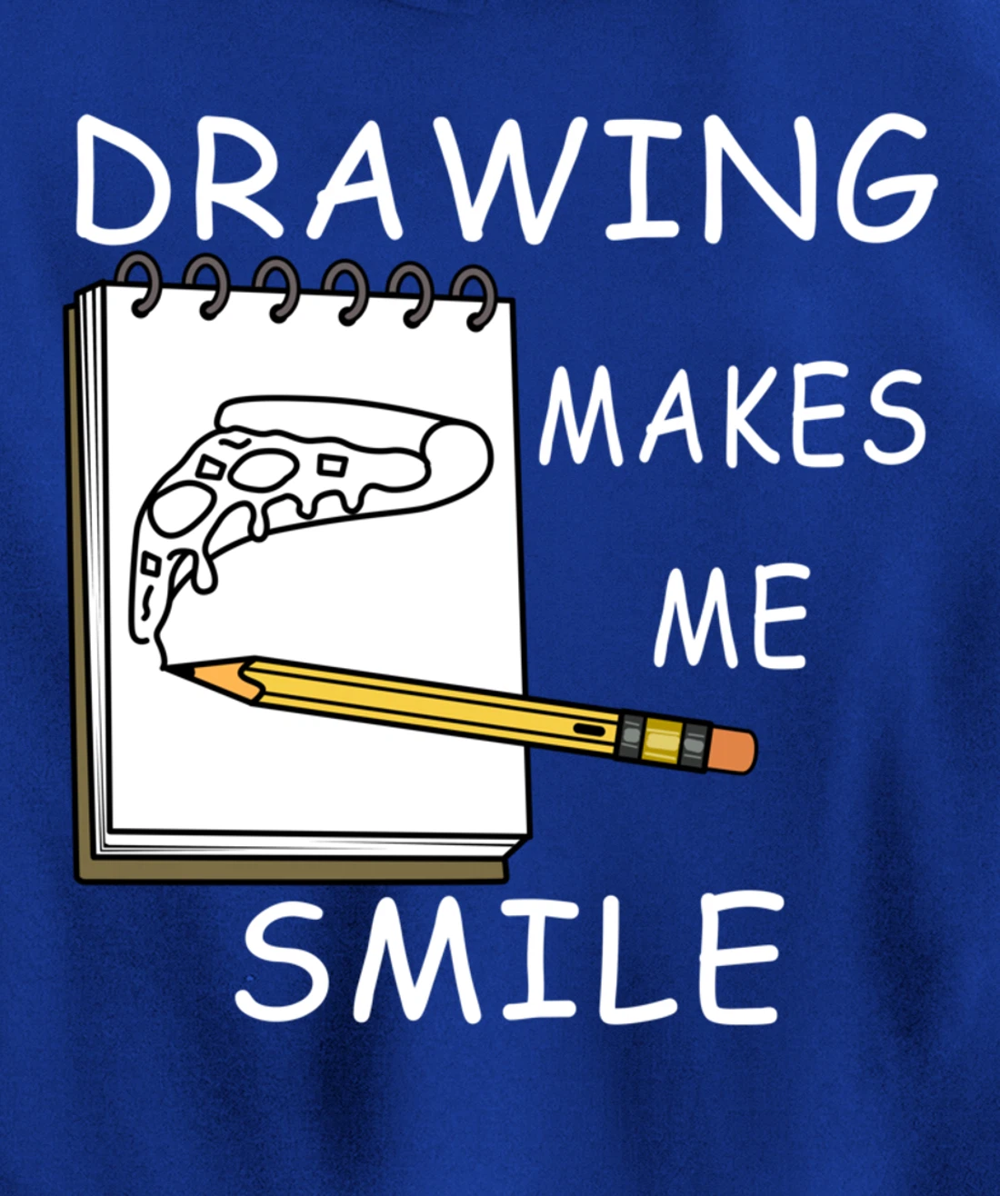 Drawing Makes Me Smile Illustrator Hobby Pullover Hoodie