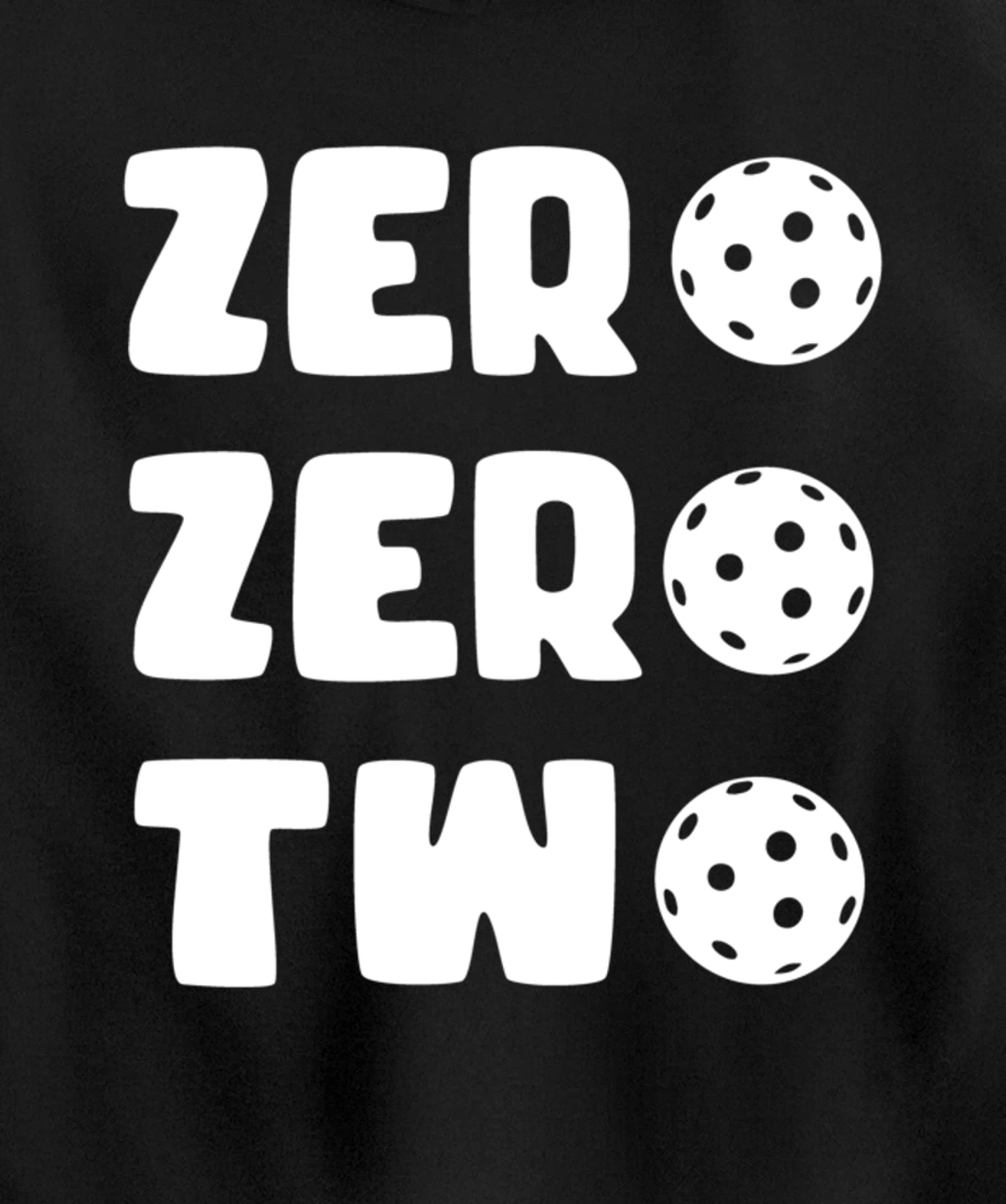 Zero Zero Two 002 Pickleball Dinking Paddleball Sport Lover Pullover Hoodie