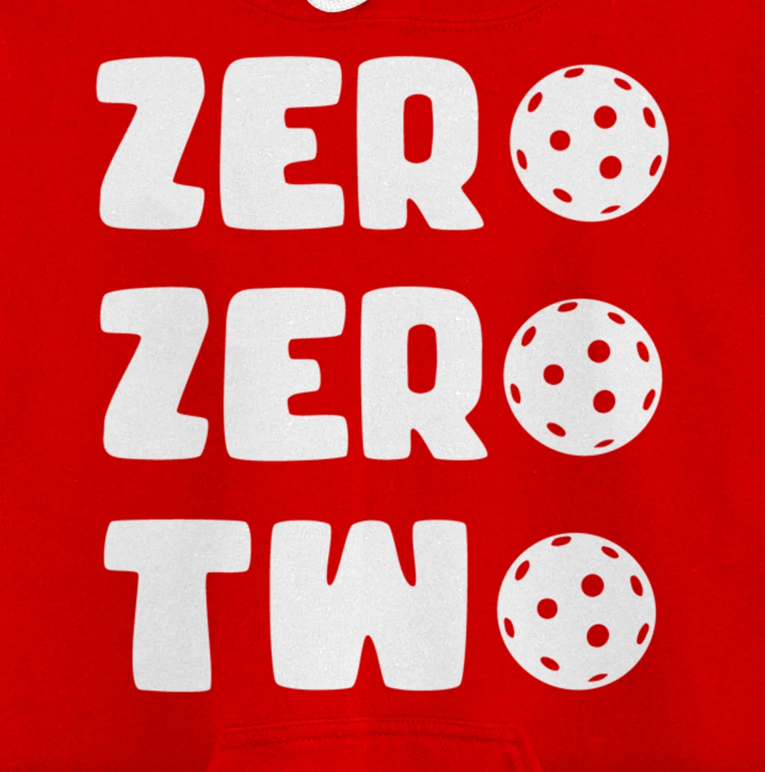 Zero Zero Two 002 Pickleball Dinking Paddleball Sport Lover Pullover Hoodie