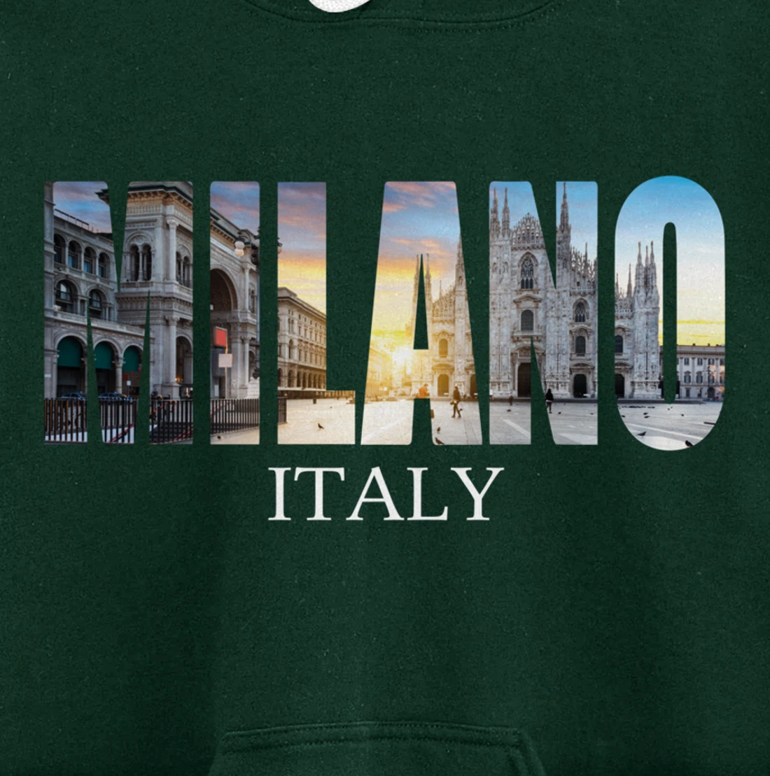 Milano Italy - Milan Italy Fashion Italian Graphic Pullover Hoodie