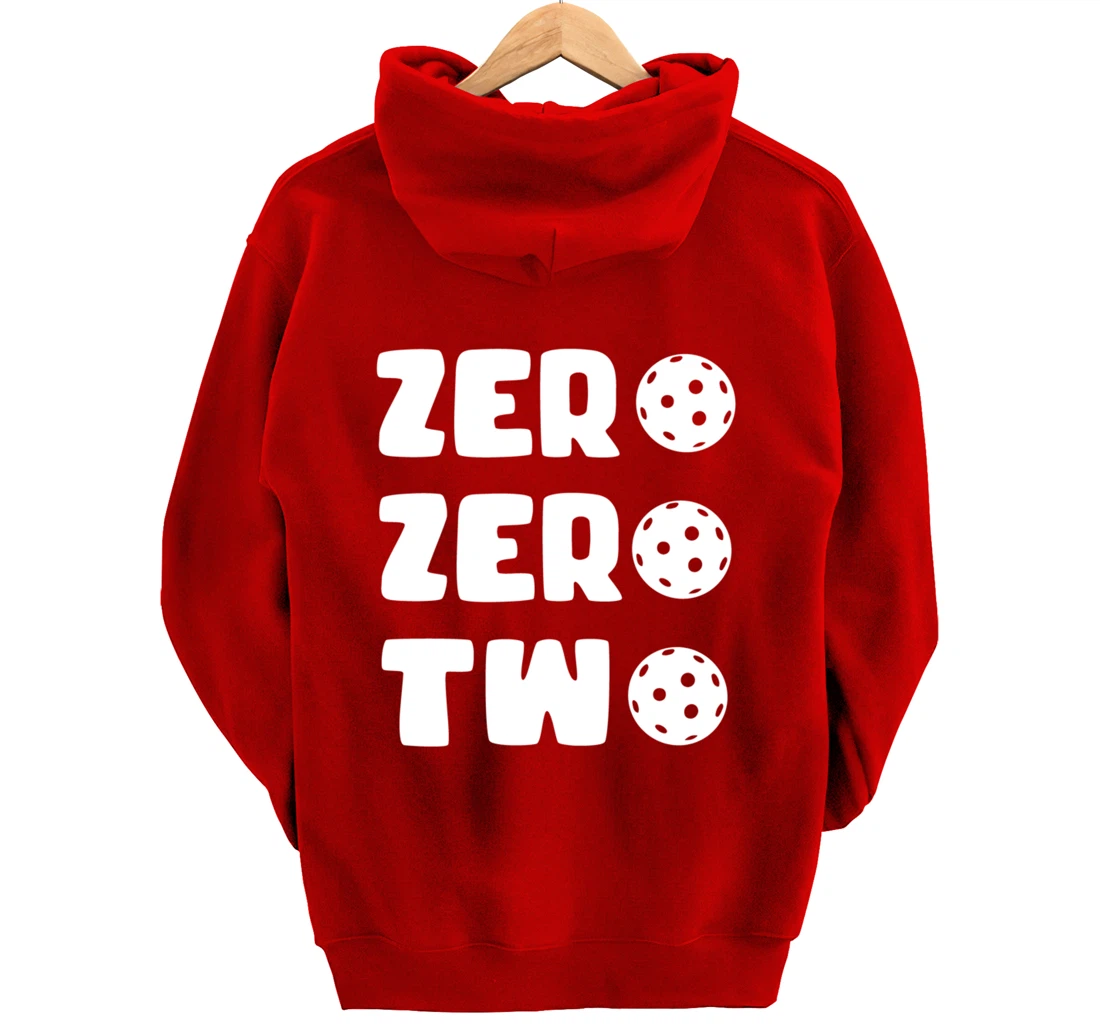 Zero Zero Two 002 Pickleball Dinking Paddleball Sport Lover Pullover Hoodie
