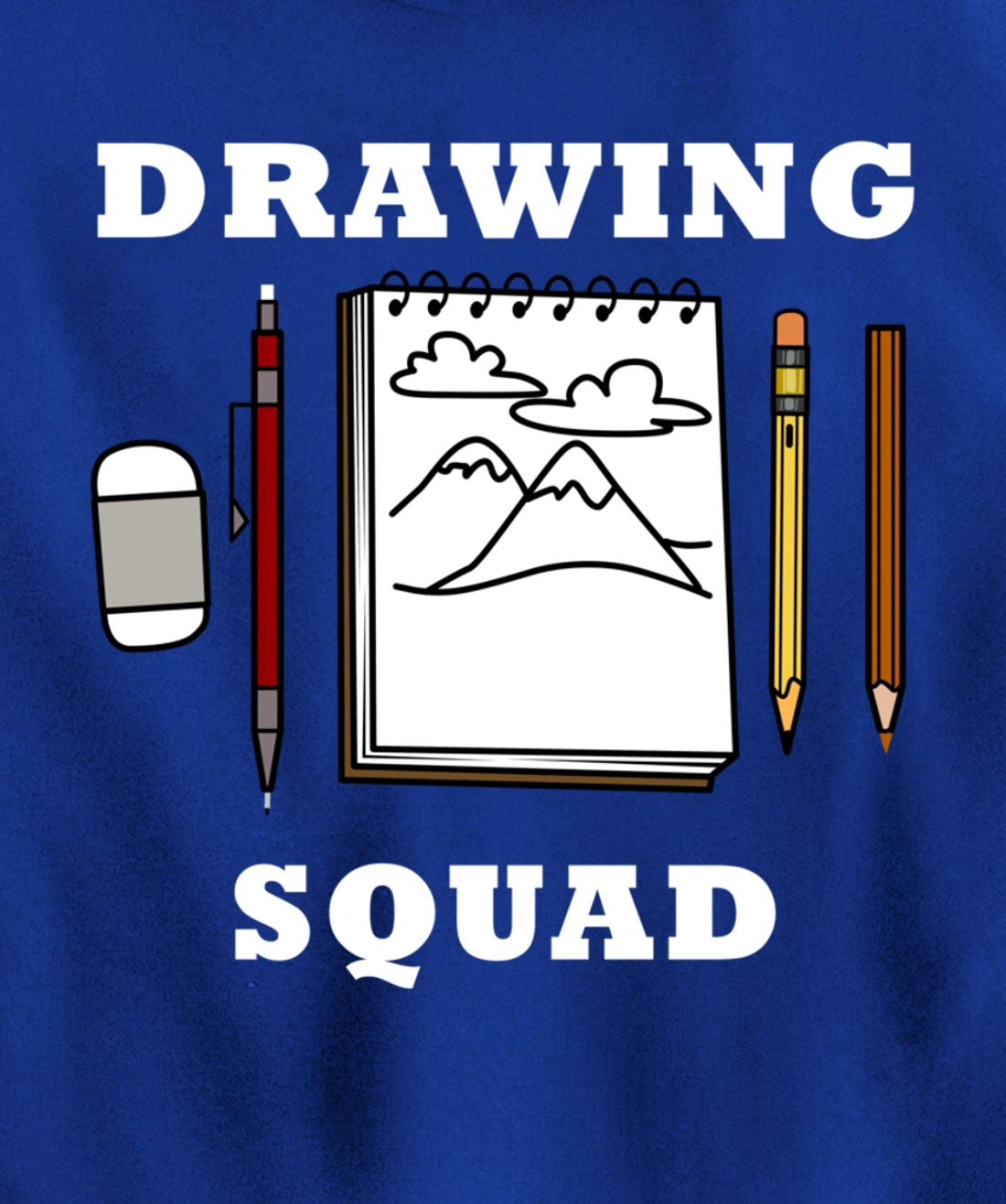 Drawing Squad Sketching Illustrator Artwork Pullover Hoodie