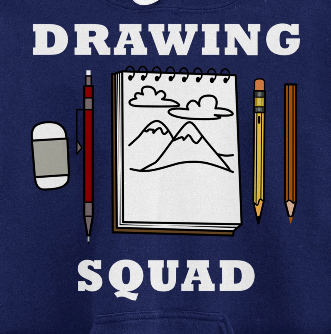 Drawing Squad Sketching Illustrator Artwork Pullover Hoodie