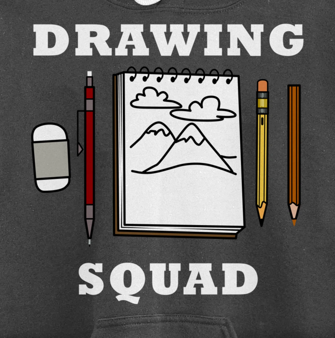 Drawing Squad Sketching Illustrator Artwork Pullover Hoodie