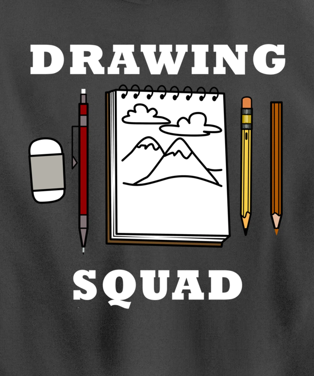 Drawing Squad Sketching Illustrator Artwork Pullover Hoodie