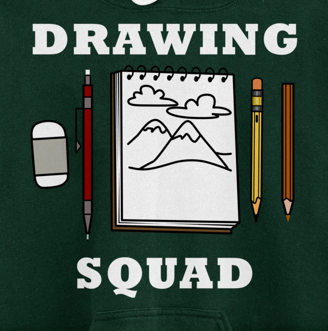 Drawing Squad Sketching Illustrator Artwork Pullover Hoodie