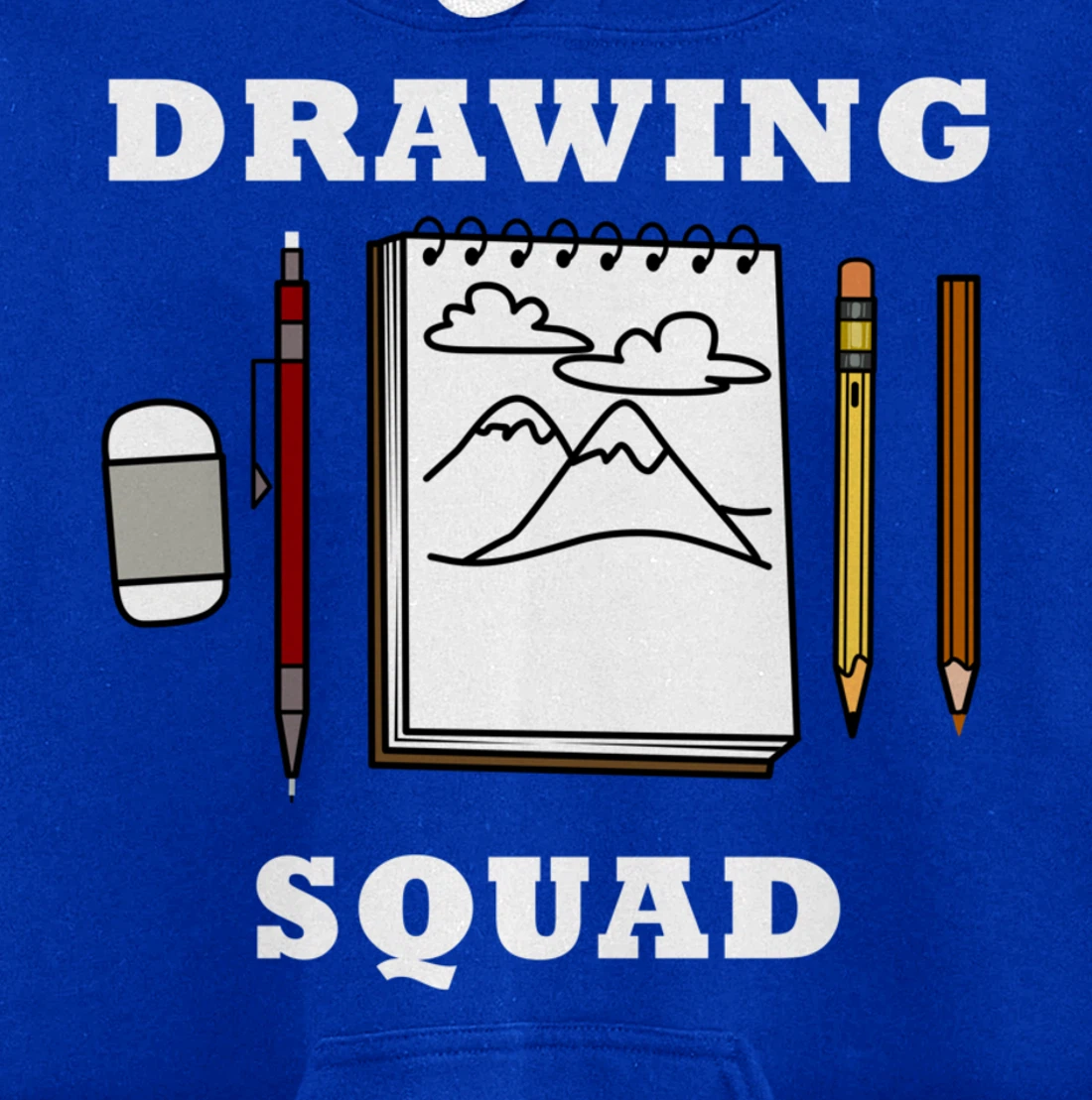 Drawing Squad Sketching Illustrator Artwork Pullover Hoodie